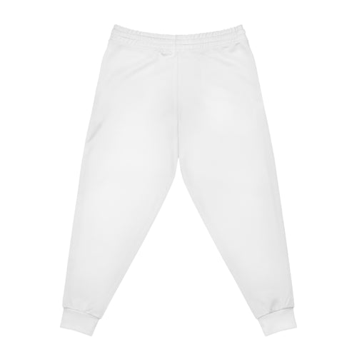 Corvus Athletic Joggers — Minimal Logo White Sweatpants for Everyday Comfort