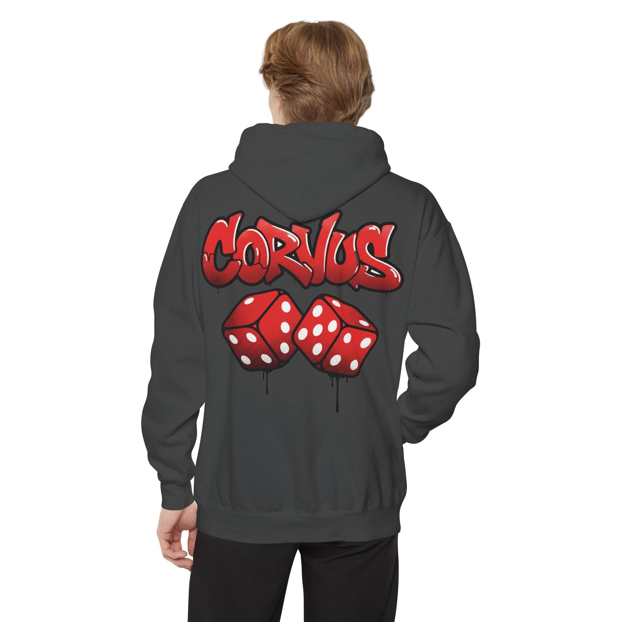 Lucky '7' Hoodie — Minimal Red Number Graphic Pullover