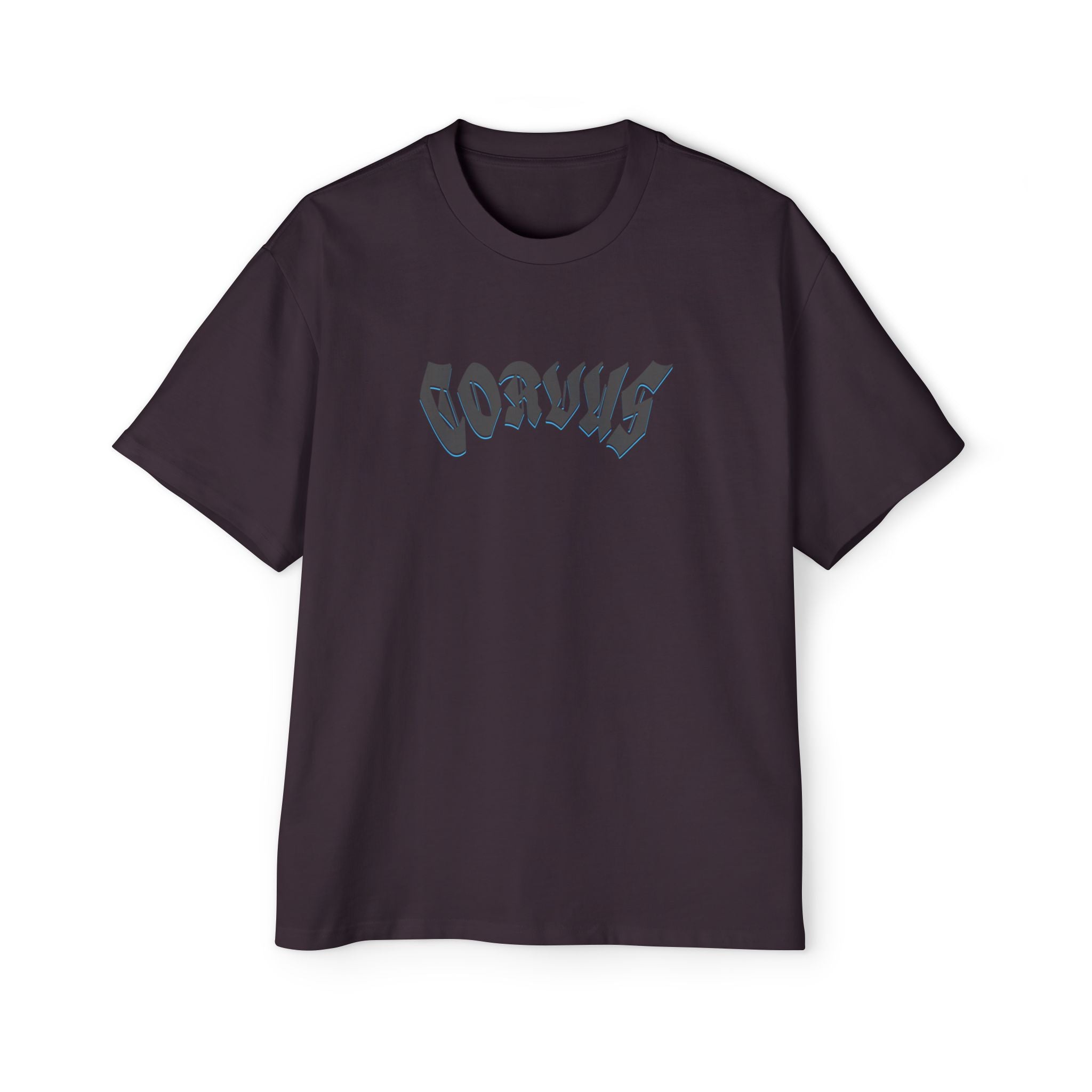 Angel Graphic Tee — "Corvus" Gothic Chest Print, Archangel Back Design