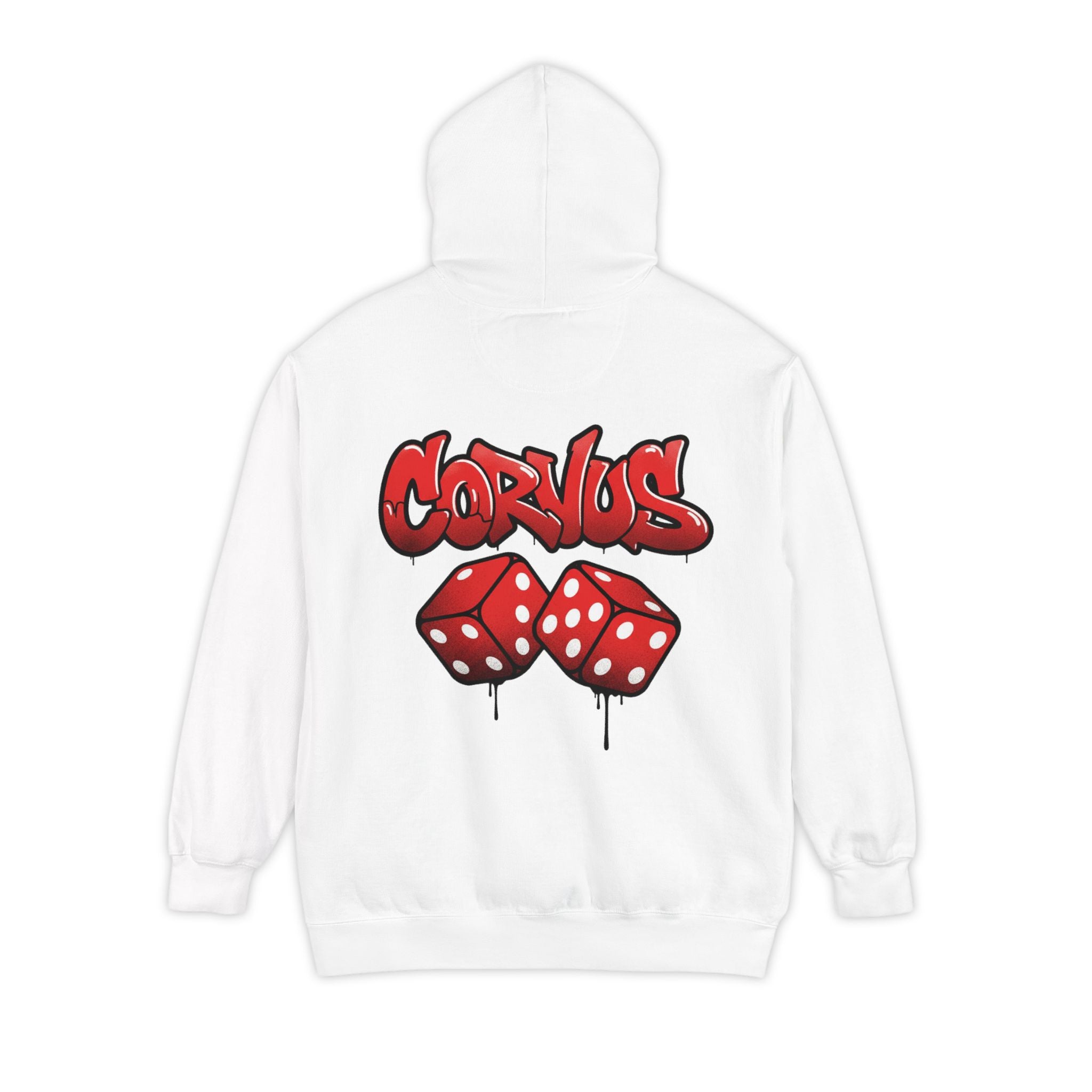 Lucky '7' Hoodie — Minimal Red Number Graphic Pullover