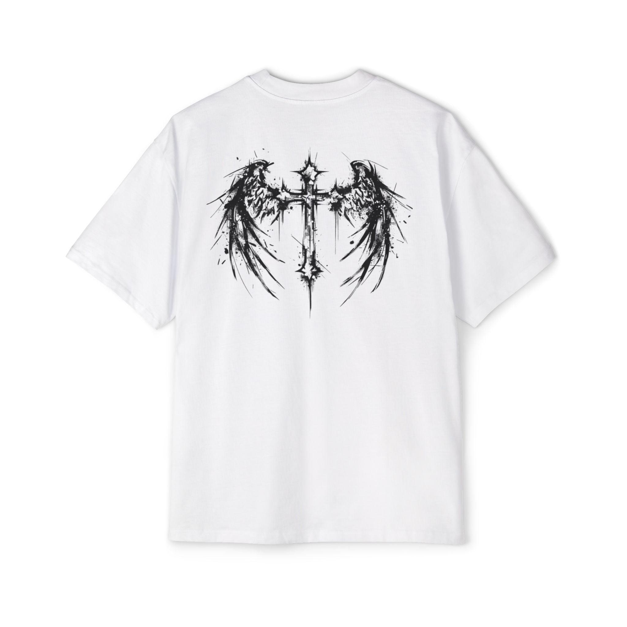 Corvus Gothic Tee — Raven Wings & Playing Card Symbols Graphic T-Shirt