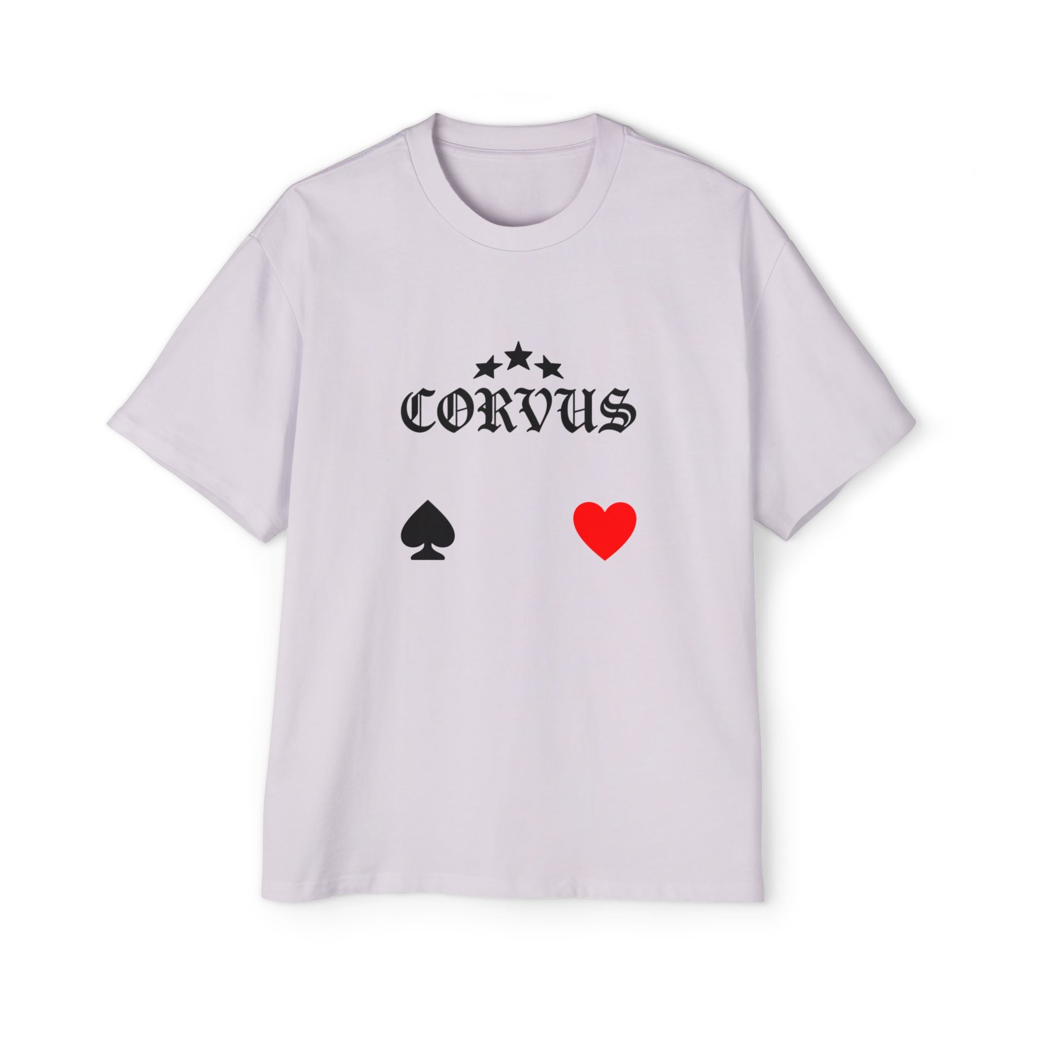 Corvus Gothic Tee — Raven Wings & Playing Card Symbols Graphic T-Shirt