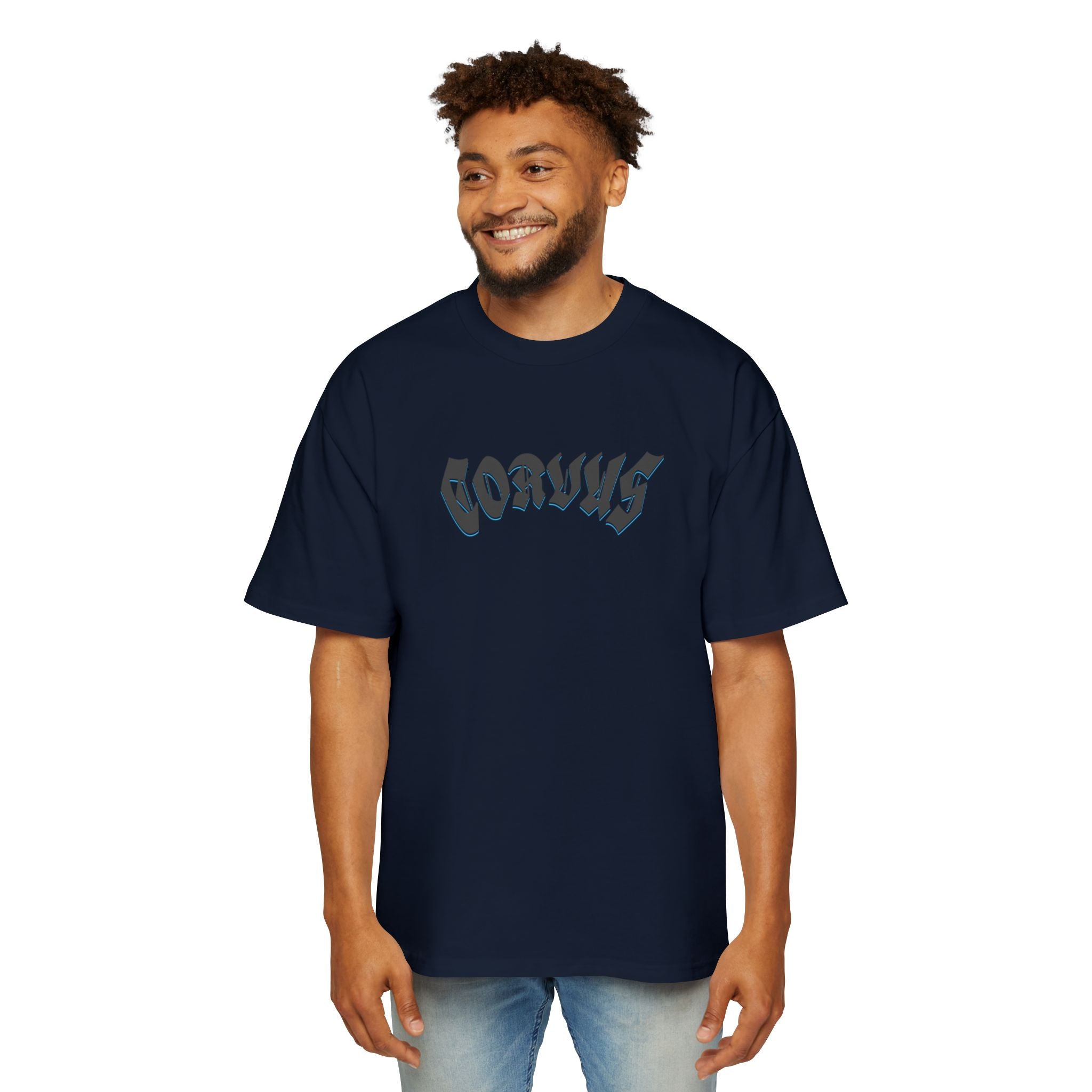 Angel Graphic Tee — "Corvus" Gothic Chest Print, Archangel Back Design