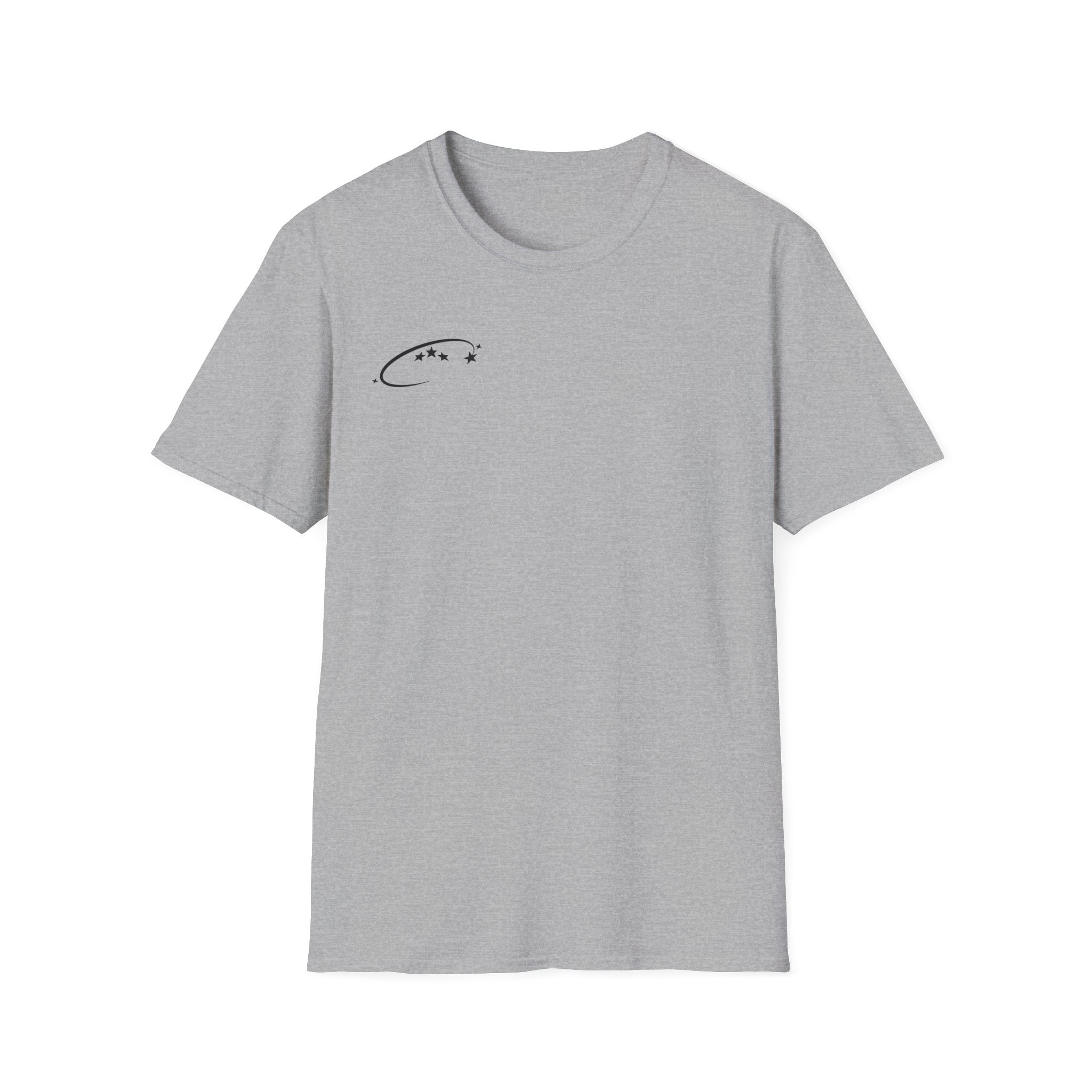 Black Graffiti Logo T-Shirt — Subtle Streetwear Tee with Back Art