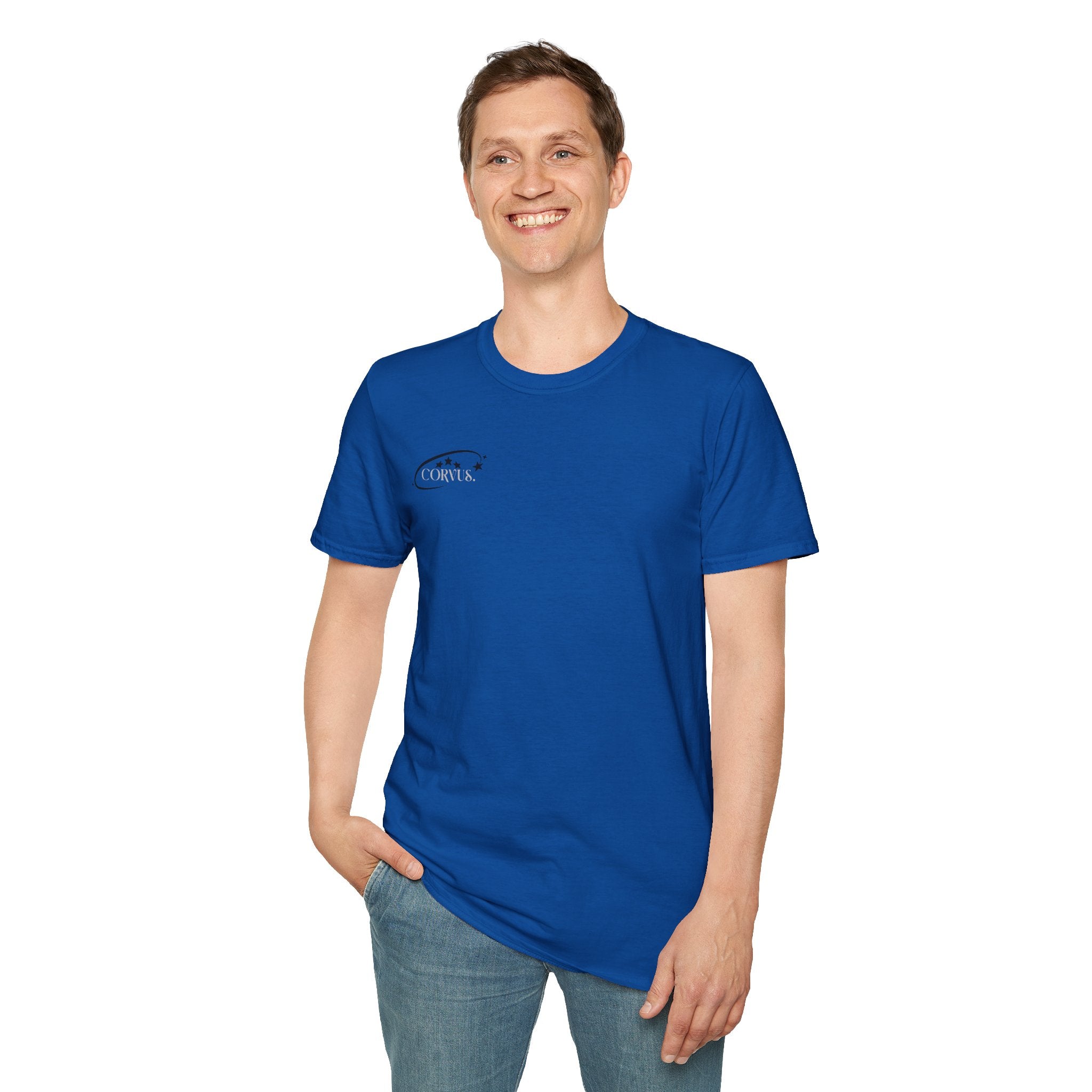 Black Graffiti Logo T-Shirt — Subtle Streetwear Tee with Back Art