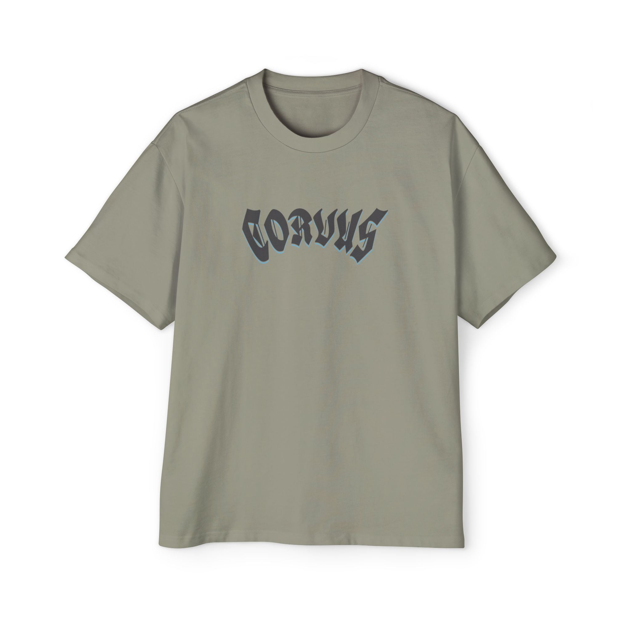 Angel Graphic Tee — "Corvus" Gothic Chest Print, Archangel Back Design