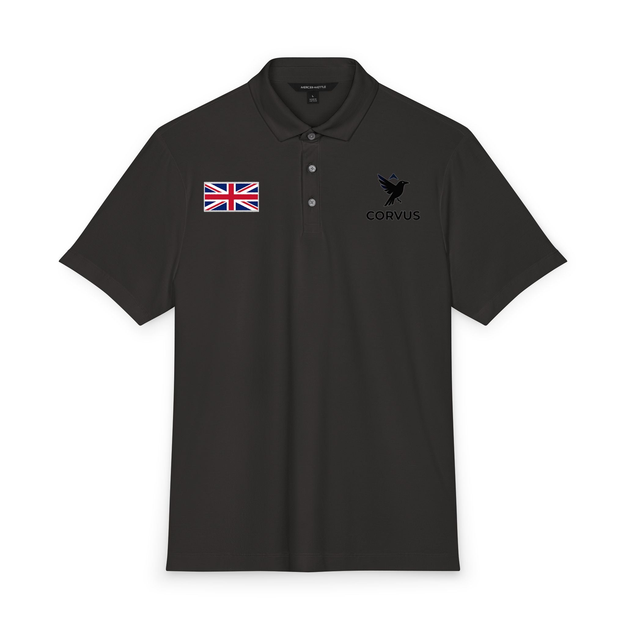 Corvus Logo Men's Stretch Jersey Polo
