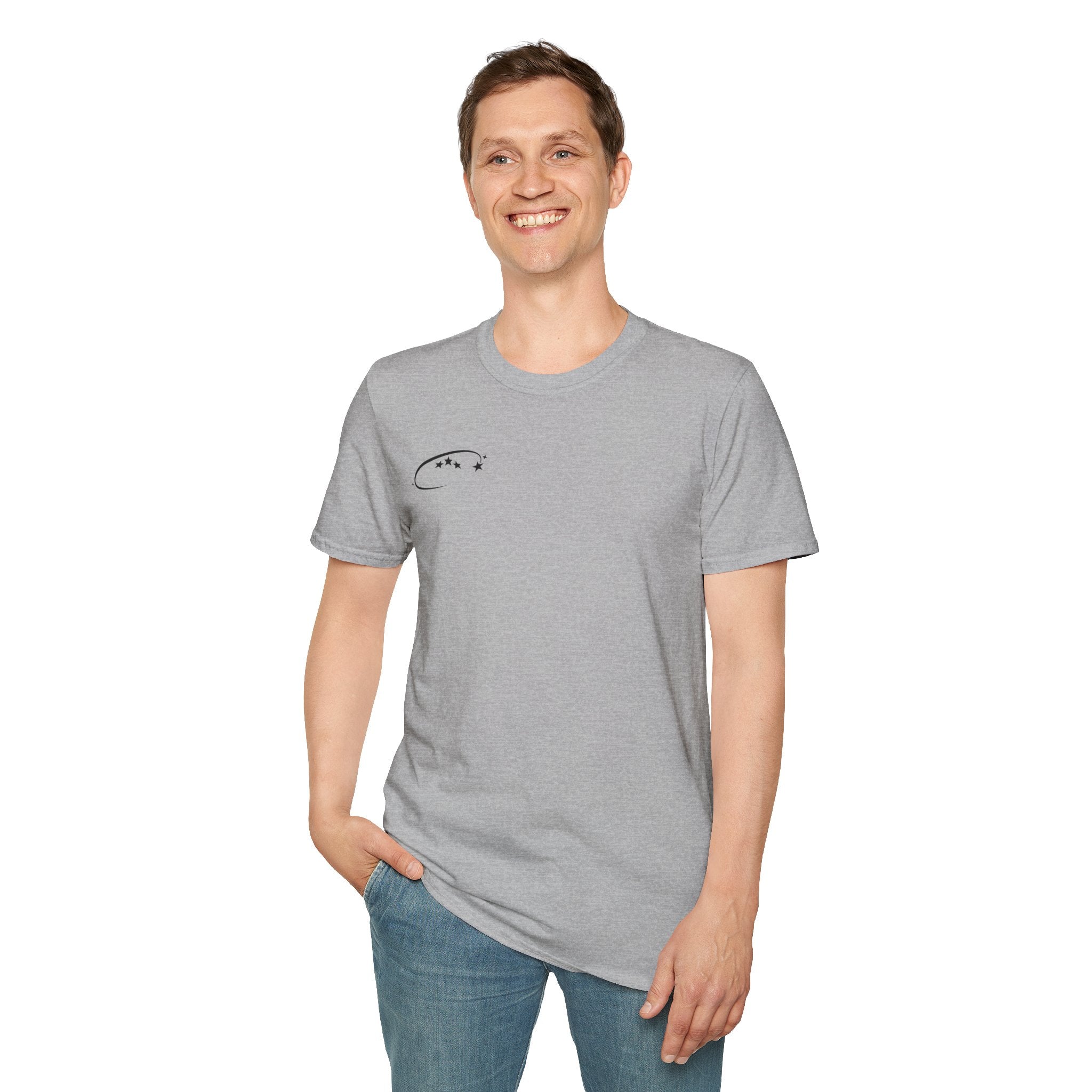 Black Graffiti Logo T-Shirt — Subtle Streetwear Tee with Back Art