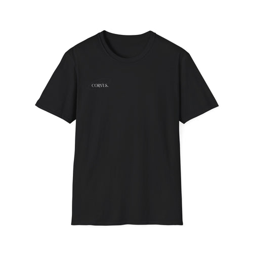 Black Graffiti Logo T-Shirt — Subtle Streetwear Tee with Back Art