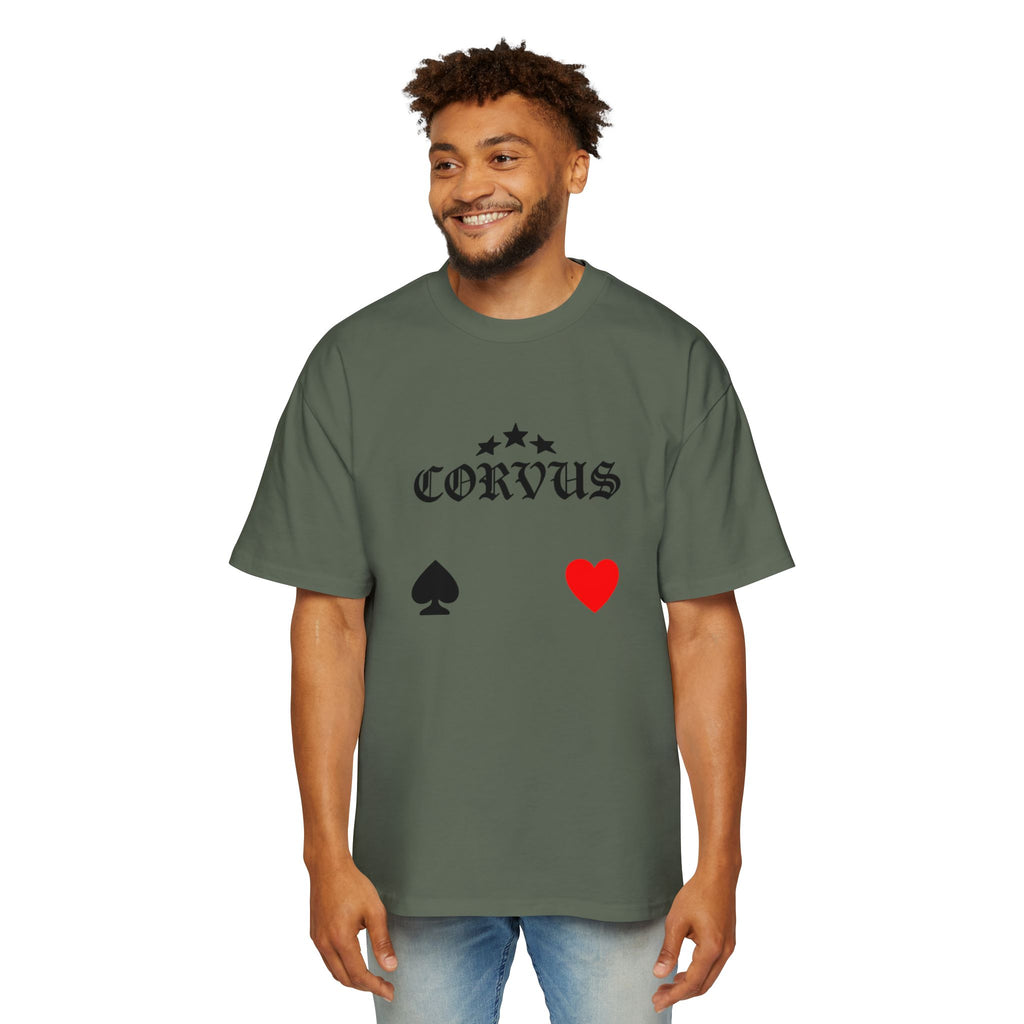 Corvus Gothic Tee — Raven Wings & Playing Card Symbols Graphic T-Shirt