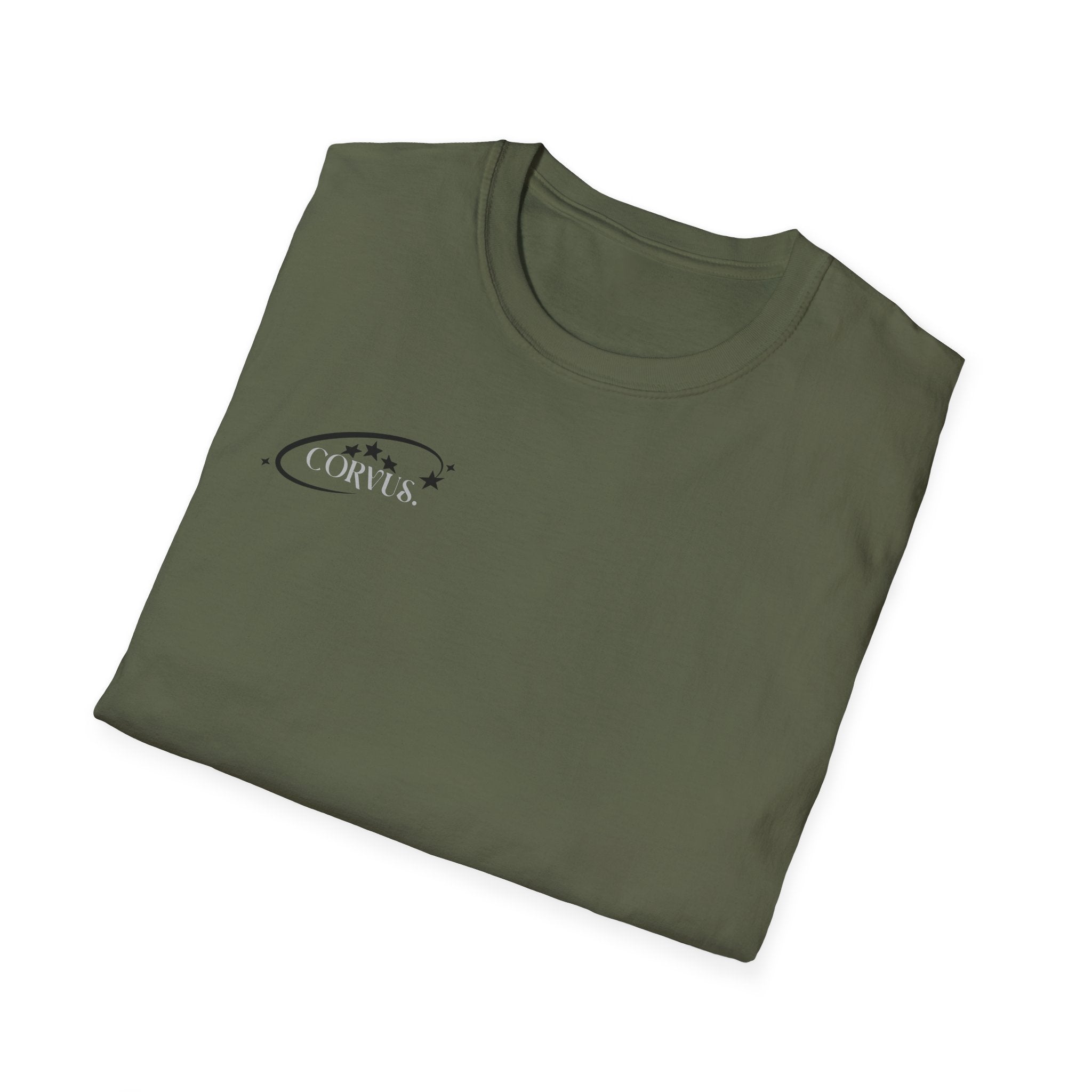 Black Graffiti Logo T-Shirt — Subtle Streetwear Tee with Back Art