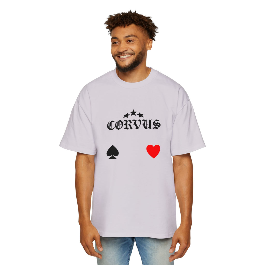 Corvus Gothic Tee — Raven Wings & Playing Card Symbols Graphic T-Shirt