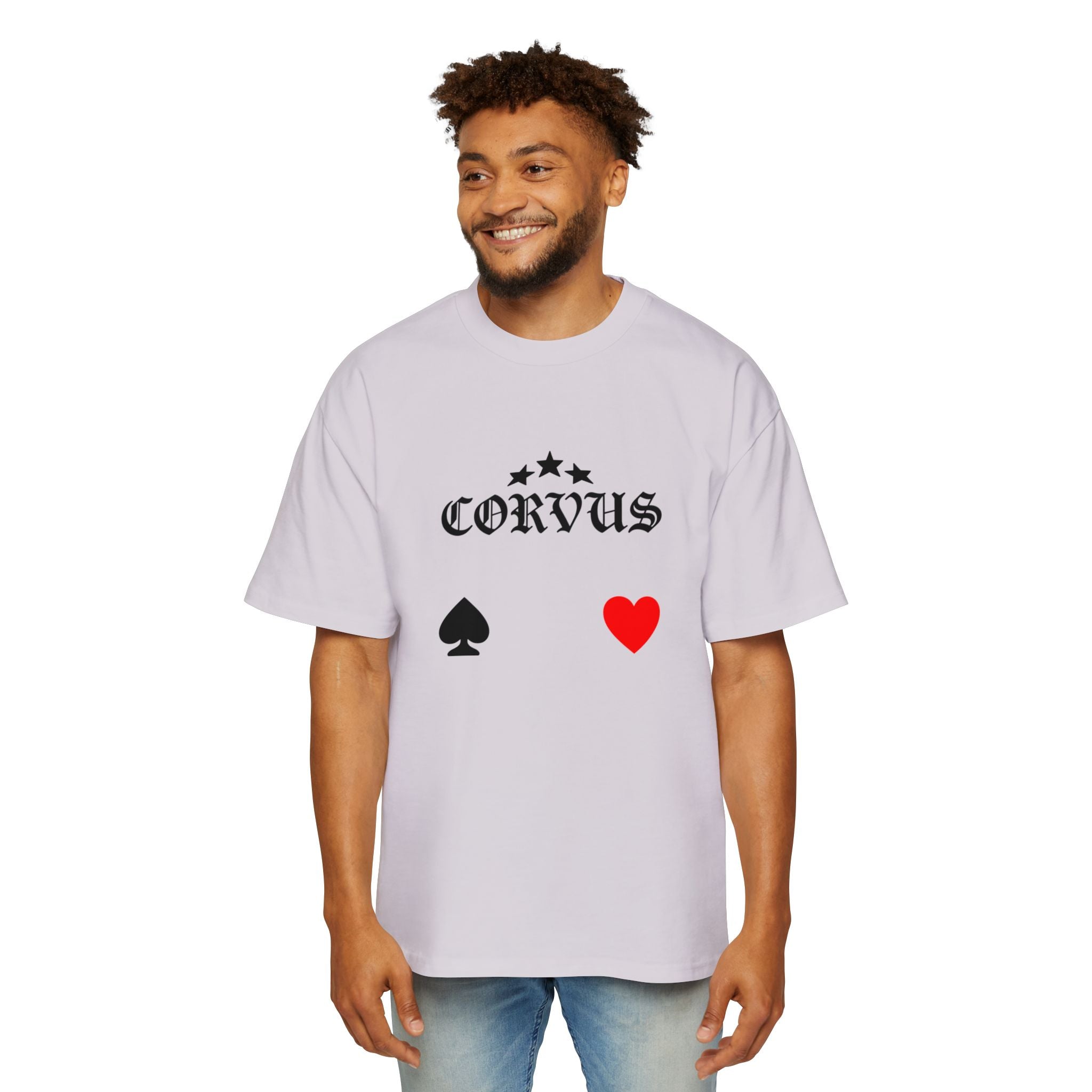 Corvus Gothic Tee — Raven Wings & Playing Card Symbols Graphic T-Shirt