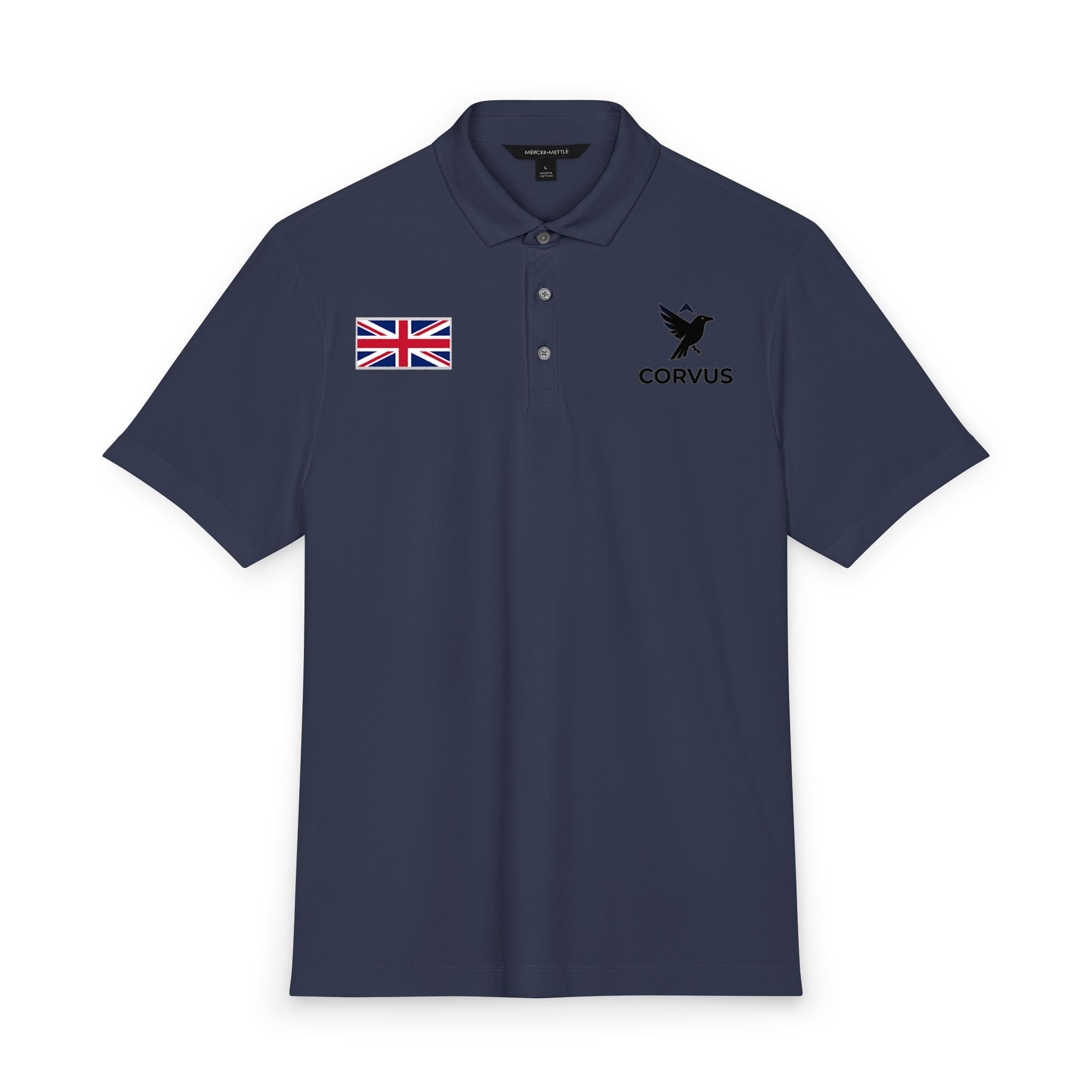 Corvus Logo Men's Stretch Jersey Polo