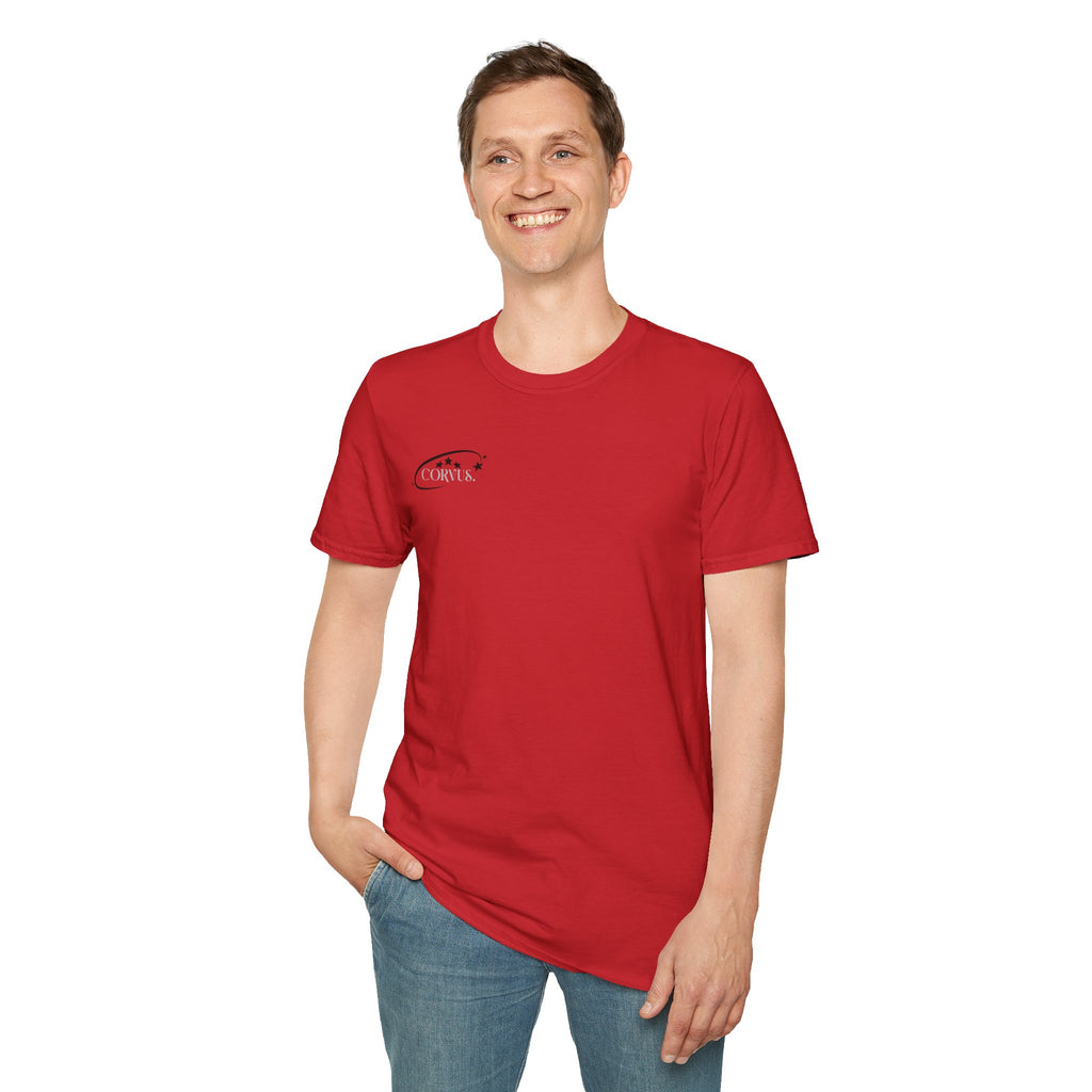 Black Graffiti Logo T-Shirt — Subtle Streetwear Tee with Back Art