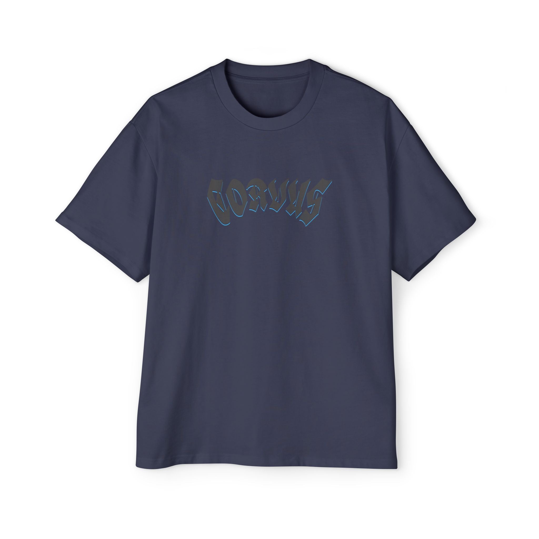 Angel Graphic Tee — "Corvus" Gothic Chest Print, Archangel Back Design