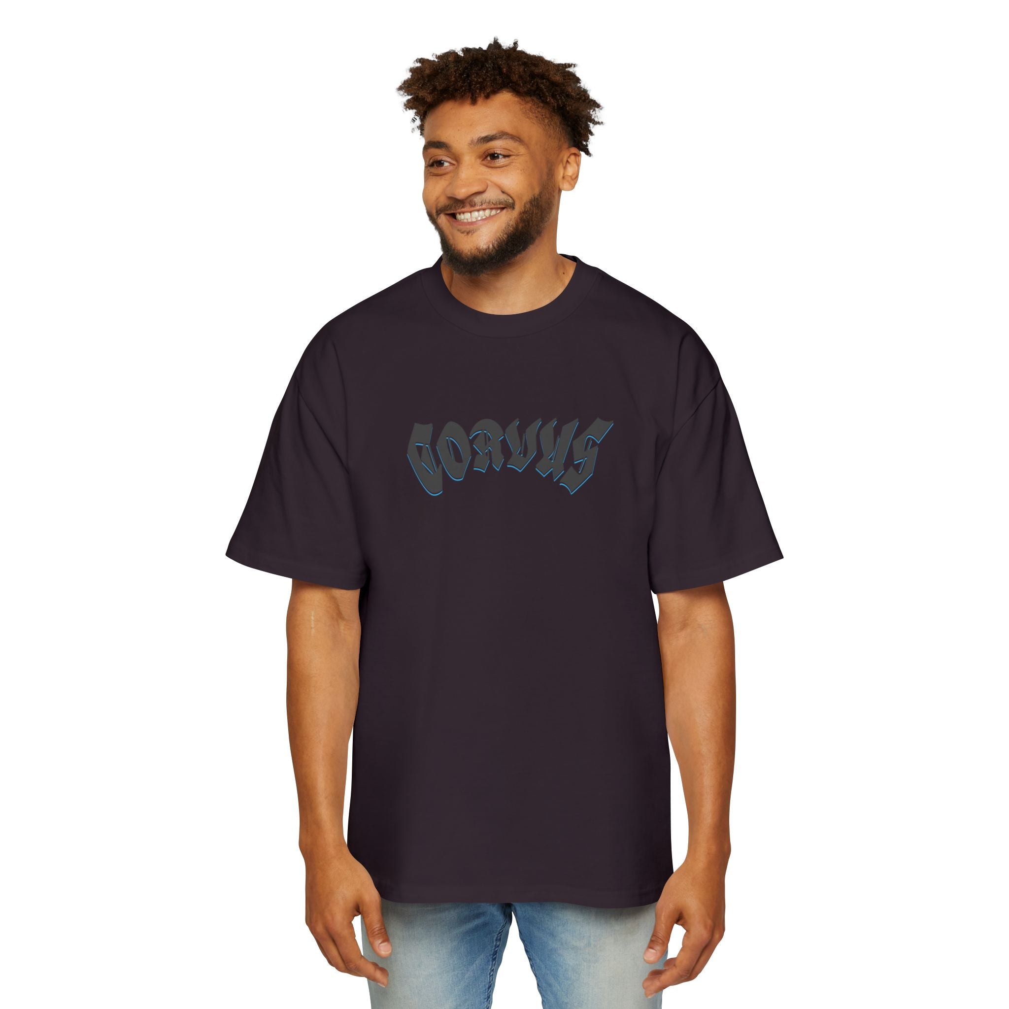 Angel Graphic Tee — "Corvus" Gothic Chest Print, Archangel Back Design