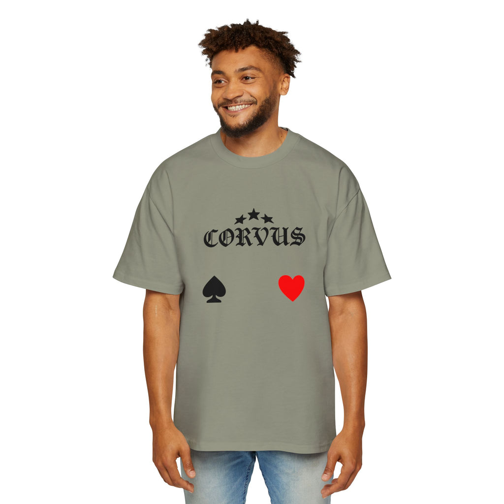 Corvus Gothic Tee — Raven Wings & Playing Card Symbols Graphic T-Shirt