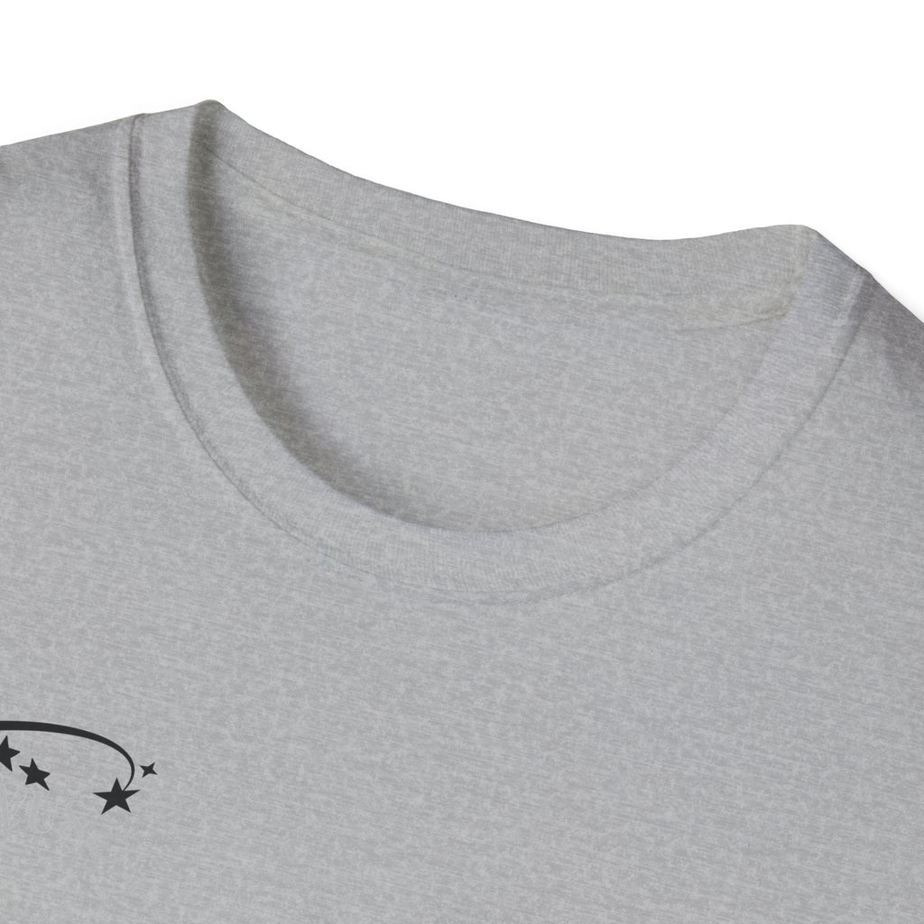 Black Graffiti Logo T-Shirt — Subtle Streetwear Tee with Back Art