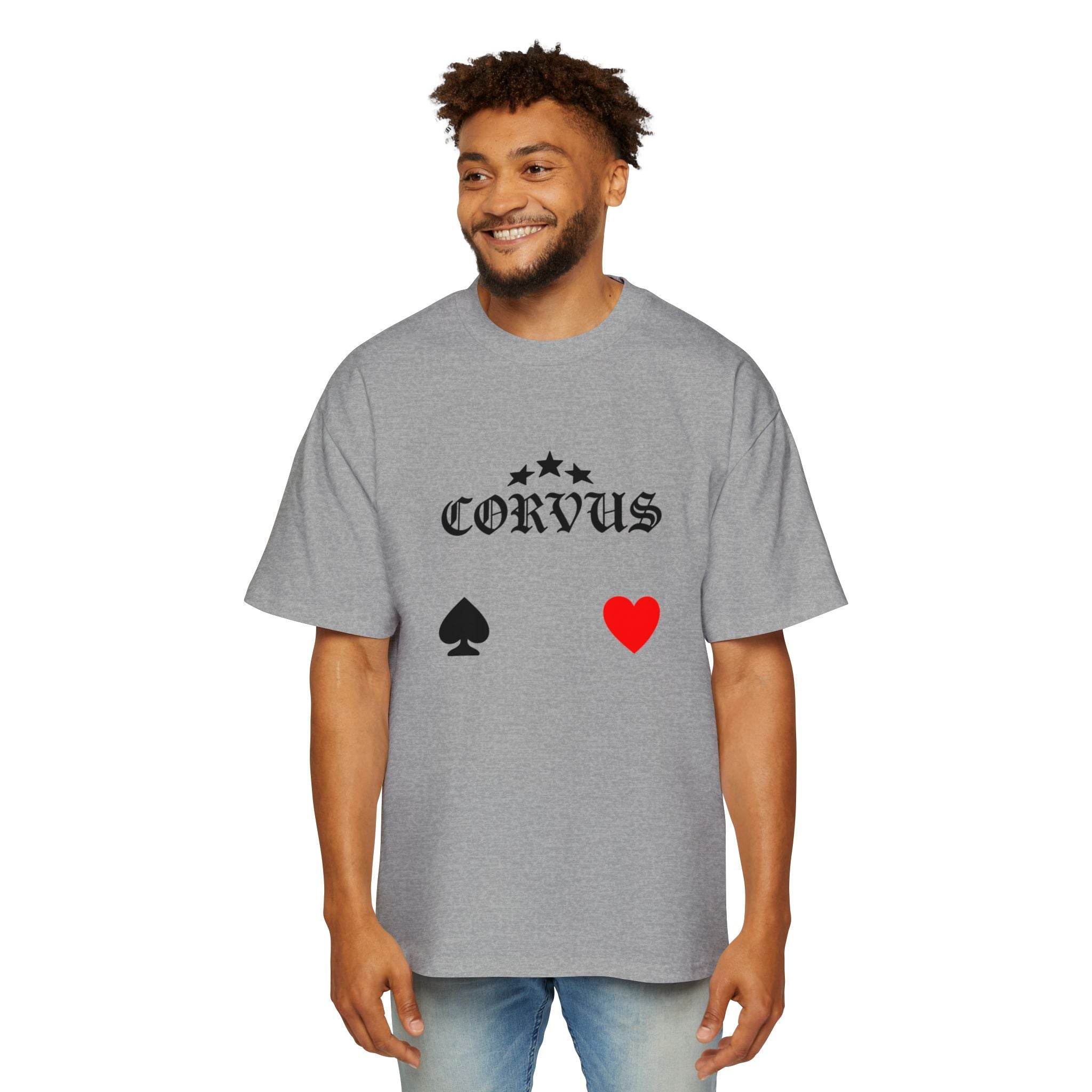 Corvus Gothic Tee — Raven Wings & Playing Card Symbols Graphic T-Shirt