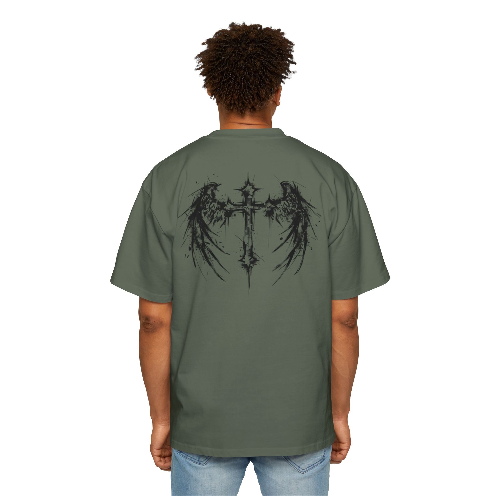 Corvus Gothic Tee — Raven Wings & Playing Card Symbols Graphic T-Shirt
