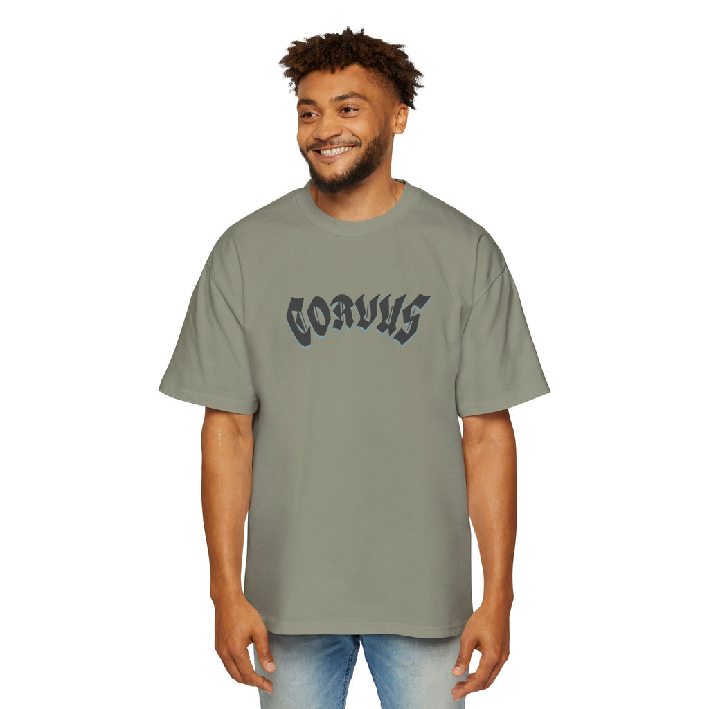 Angel Graphic Tee — "Corvus" Gothic Chest Print, Archangel Back Design