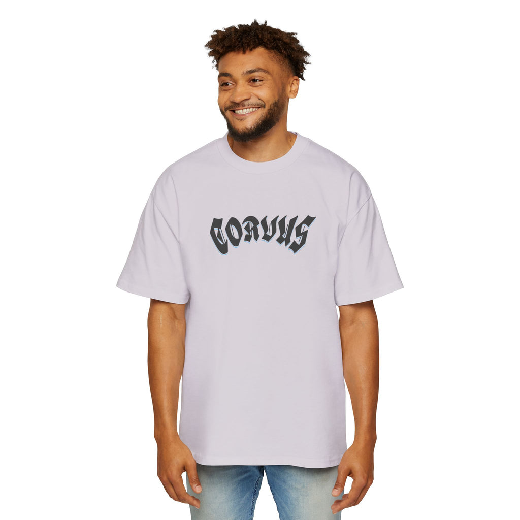 Angel Graphic Tee — "Corvus" Gothic Chest Print, Archangel Back Design