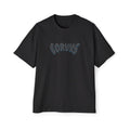 Angel Graphic Tee — "Corvus" Gothic Chest Print, Archangel Back Design