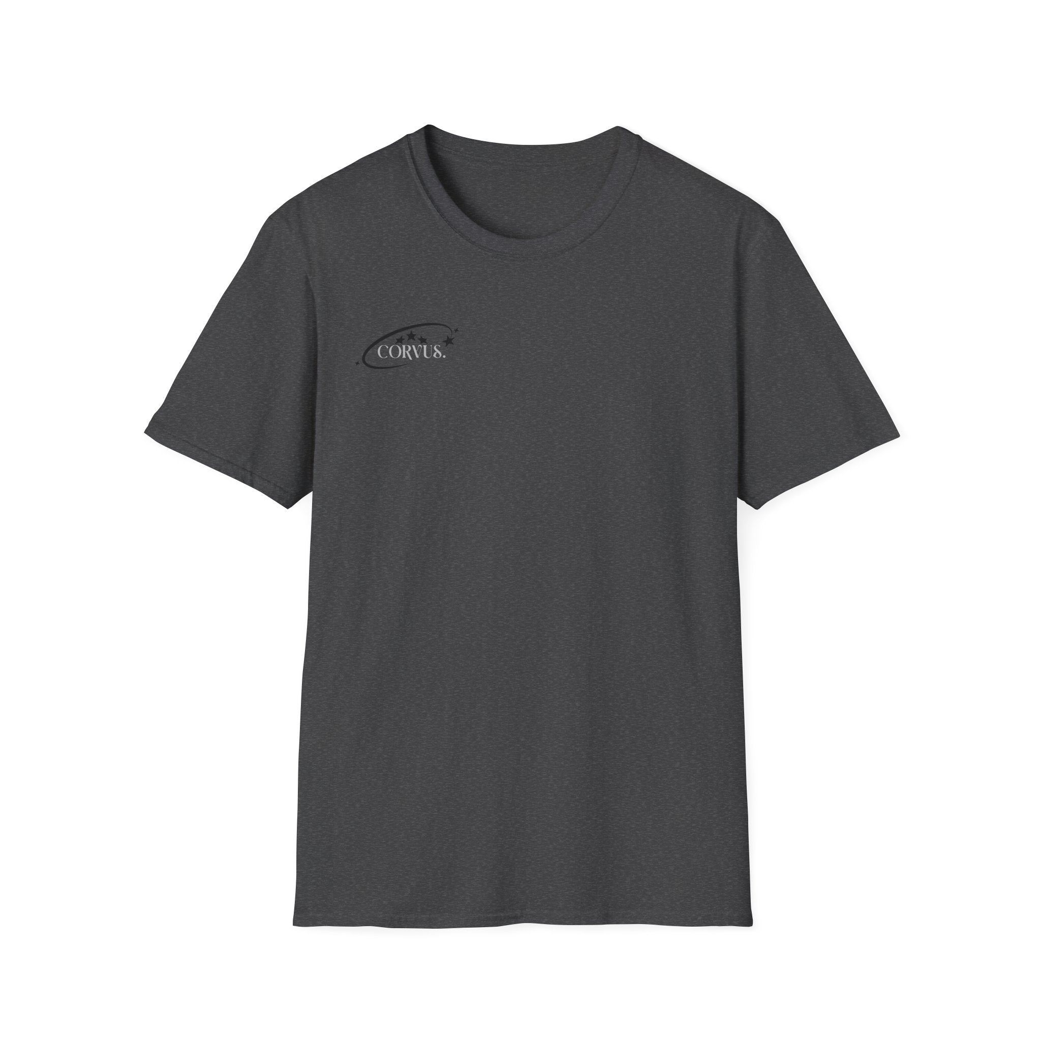 Black Graffiti Logo T-Shirt — Subtle Streetwear Tee with Back Art