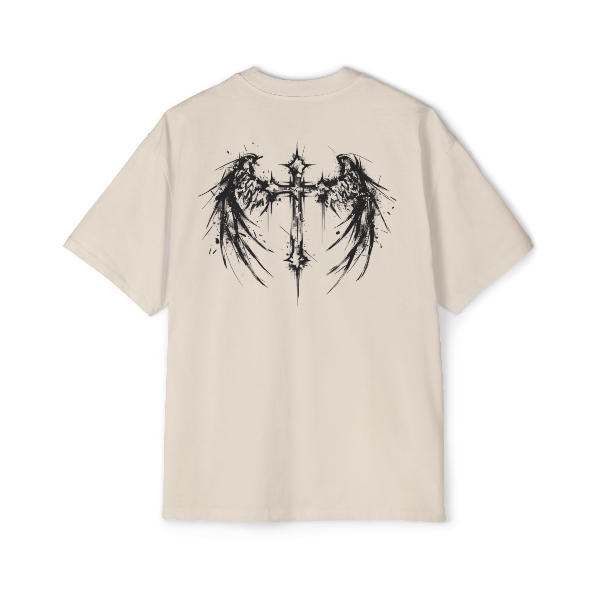 Corvus Gothic Tee — Raven Wings & Playing Card Symbols Graphic T-Shirt