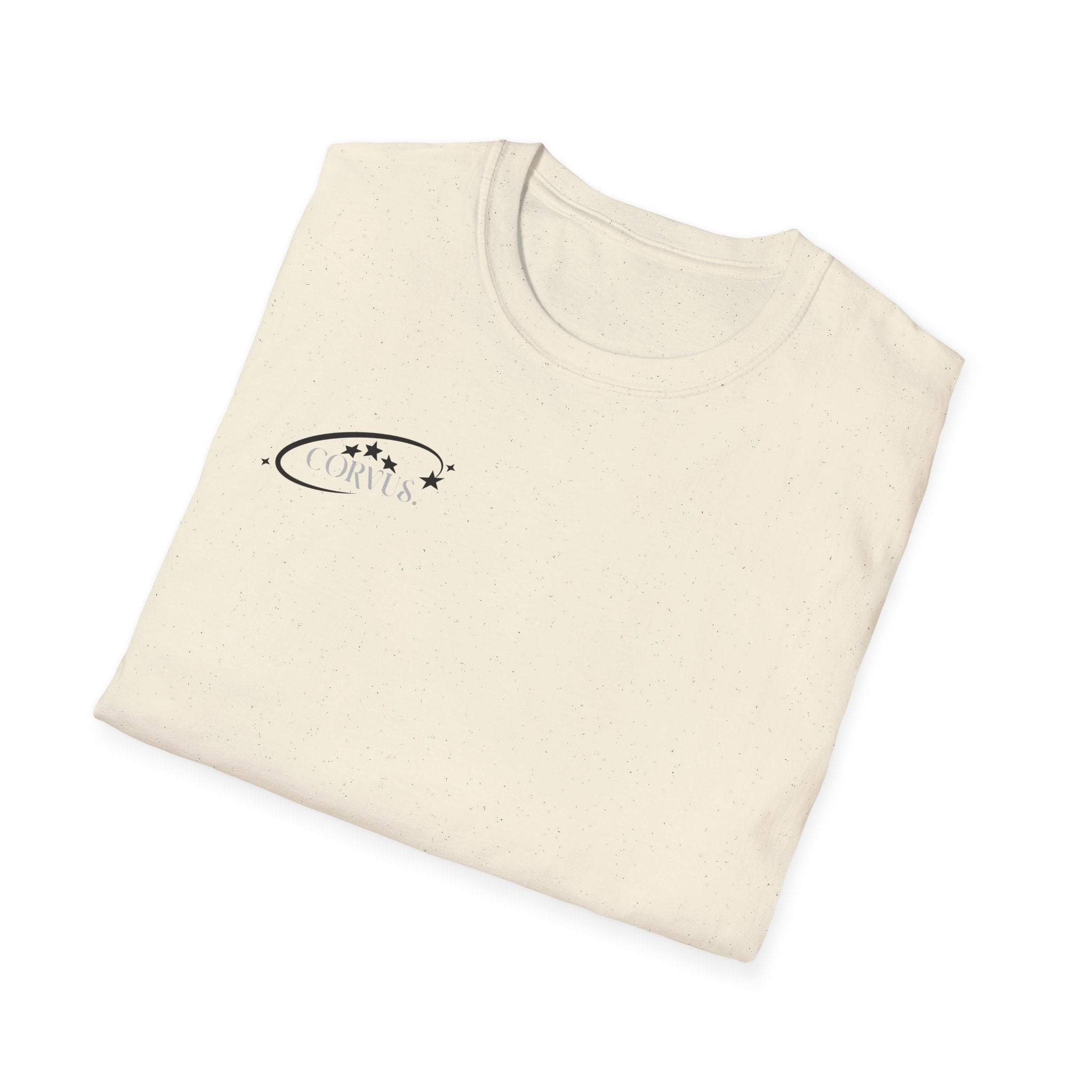 Black Graffiti Logo T-Shirt — Subtle Streetwear Tee with Back Art