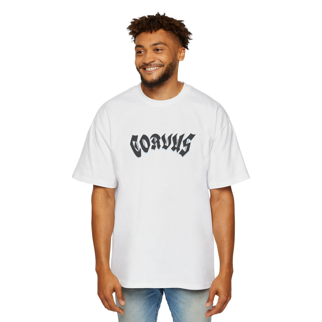 Angel Graphic Tee — "Corvus" Gothic Chest Print, Archangel Back Design