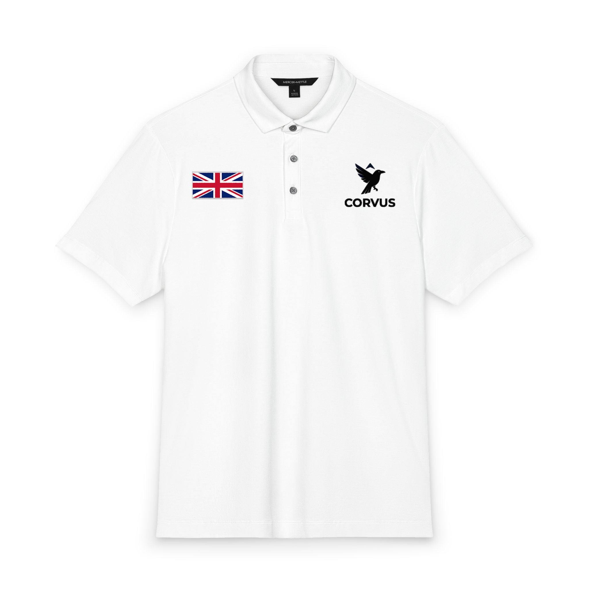 Corvus Logo Men's Stretch Jersey Polo
