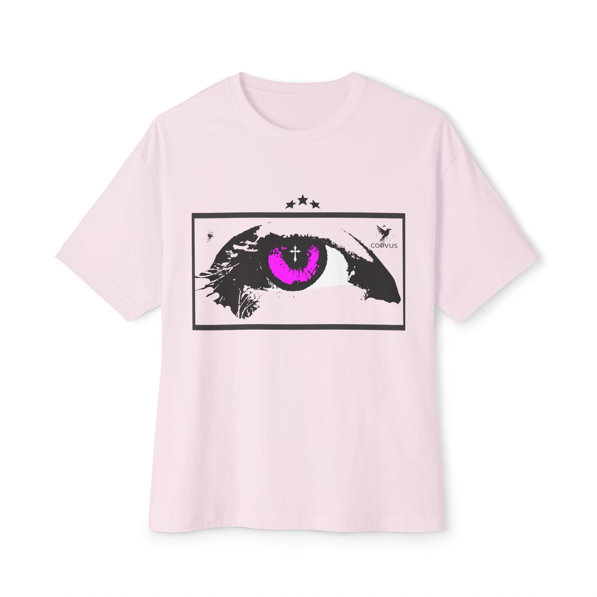 Mystic Eye Graphic Tee — Purple Iris Eye Design