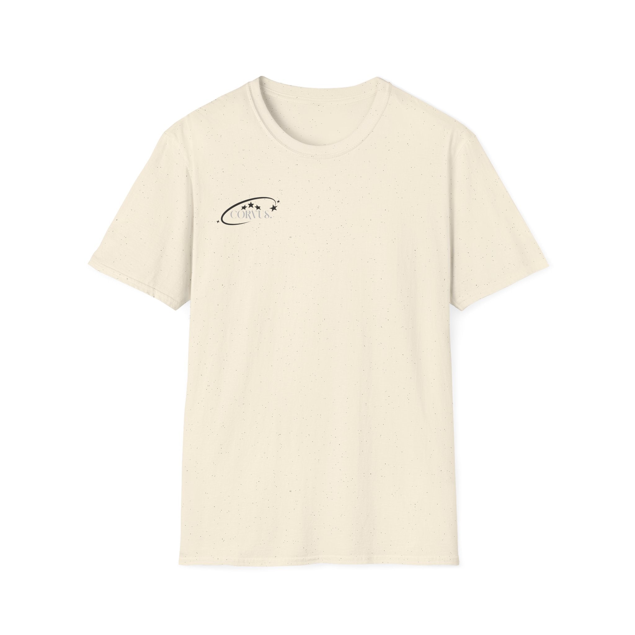 Black Graffiti Logo T-Shirt — Subtle Streetwear Tee with Back Art