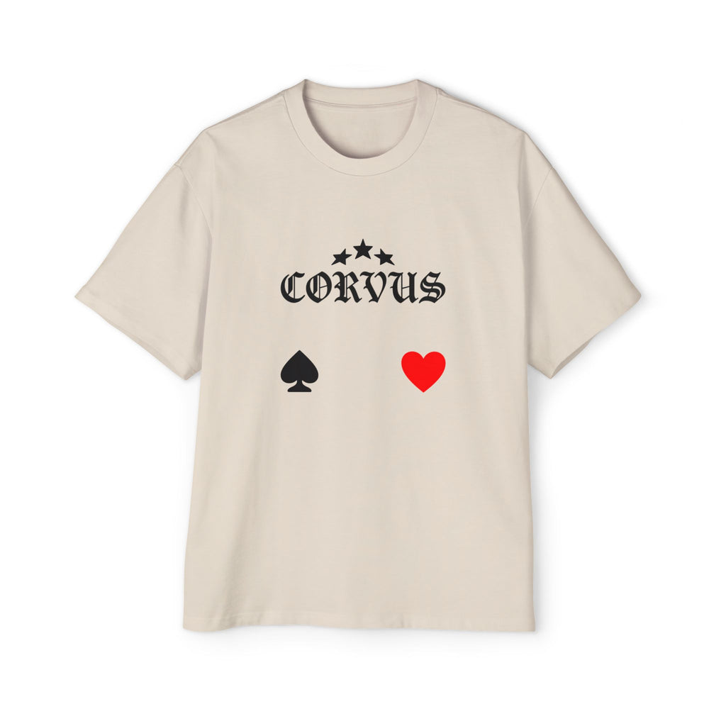 Corvus Gothic Tee — Raven Wings & Playing Card Symbols Graphic T-Shirt