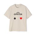 Corvus Gothic Tee — Raven Wings & Playing Card Symbols Graphic T-Shirt