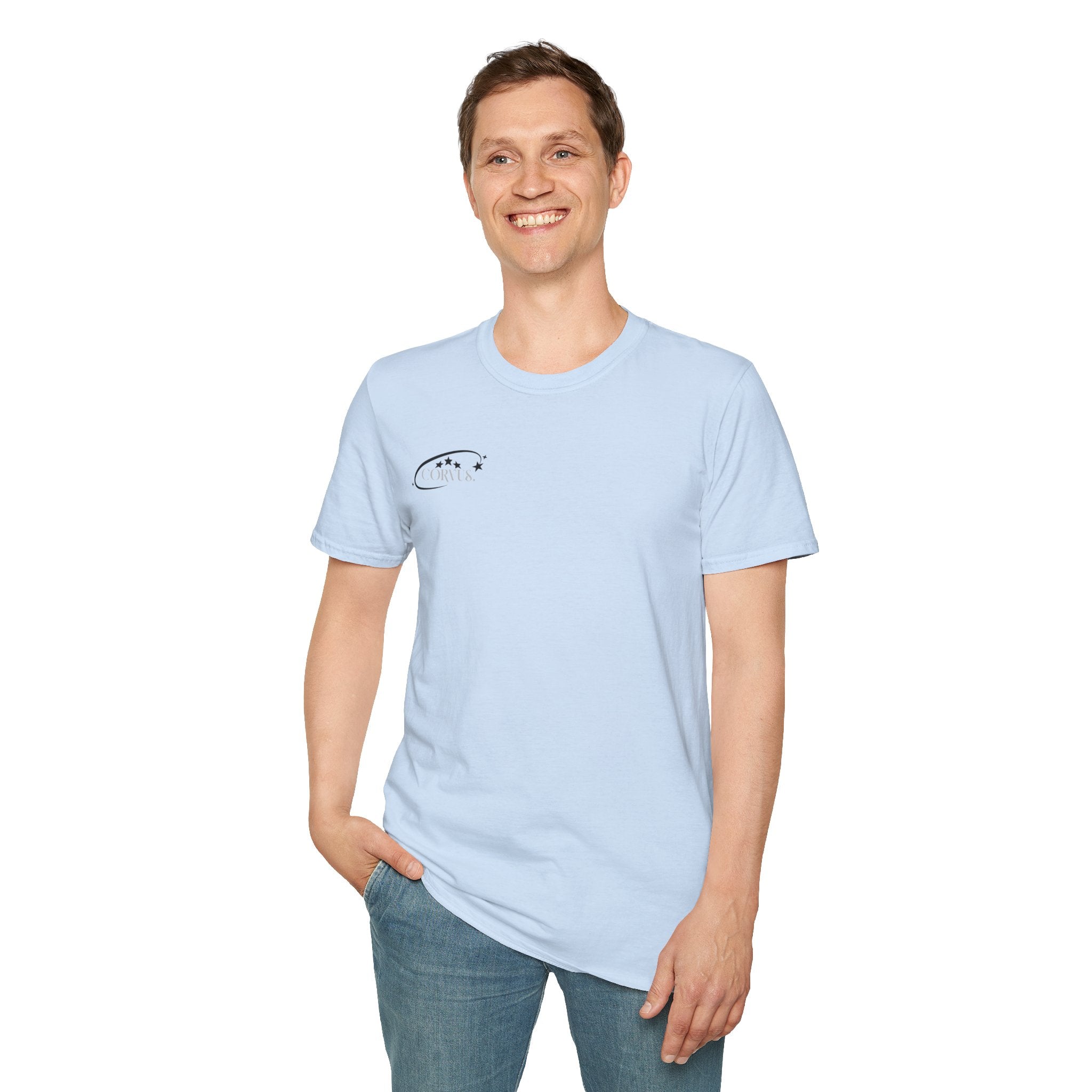 Black Graffiti Logo T-Shirt — Subtle Streetwear Tee with Back Art