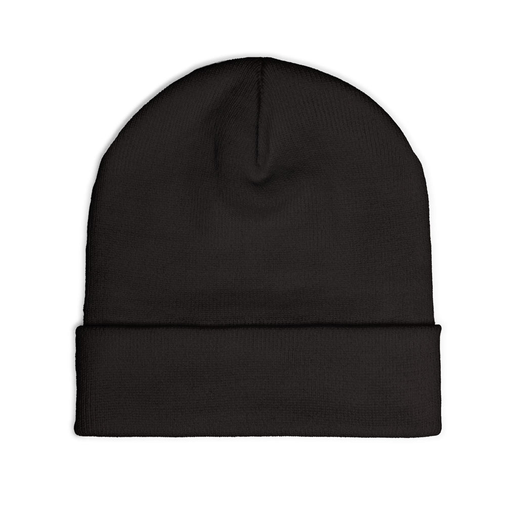 Embroidered 'Corvus' Graffiti Knit Beanie — Urban Streetwear Winter Hat