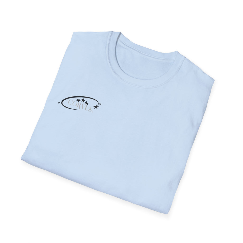 Black Graffiti Logo T-Shirt — Subtle Streetwear Tee with Back Art