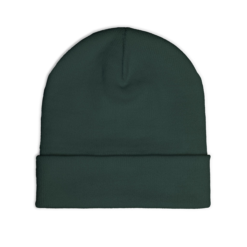 Embroidered 'Corvus' Graffiti Knit Beanie — Urban Streetwear Winter Hat