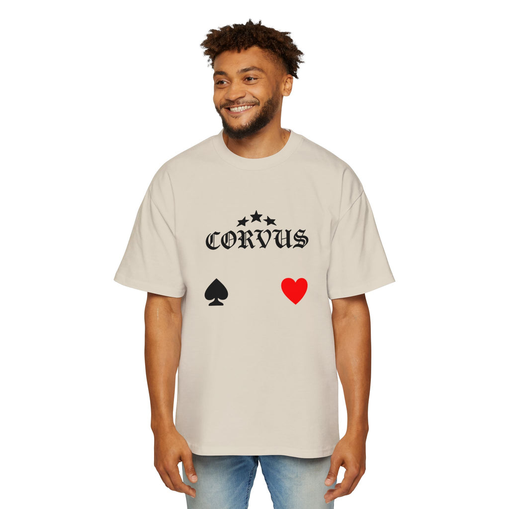 Corvus Gothic Tee — Raven Wings & Playing Card Symbols Graphic T-Shirt