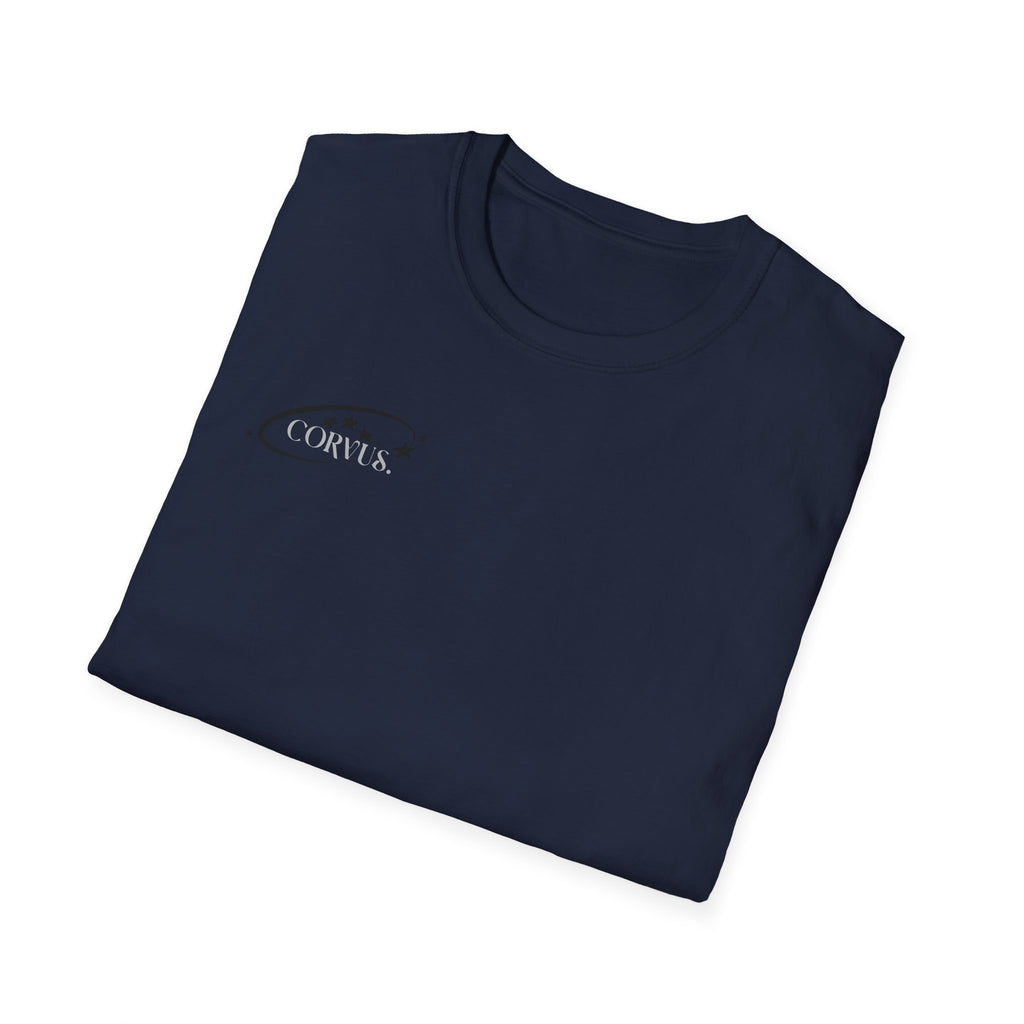Black Graffiti Logo T-Shirt — Subtle Streetwear Tee with Back Art