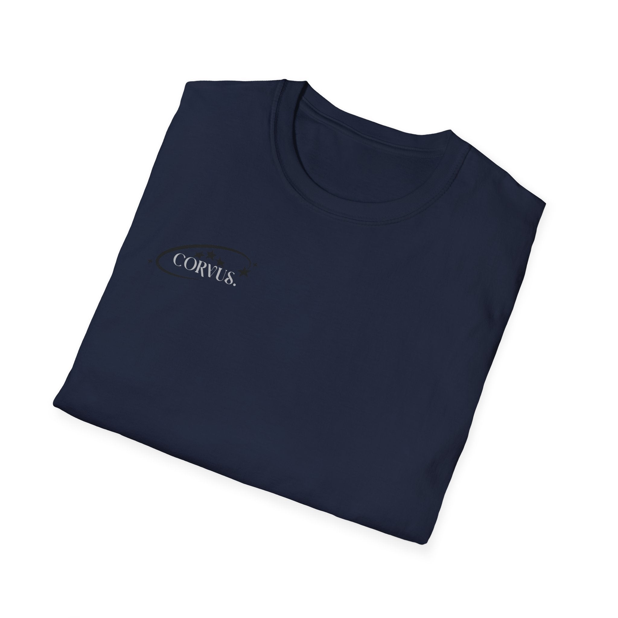 Black Graffiti Logo T-Shirt — Subtle Streetwear Tee with Back Art