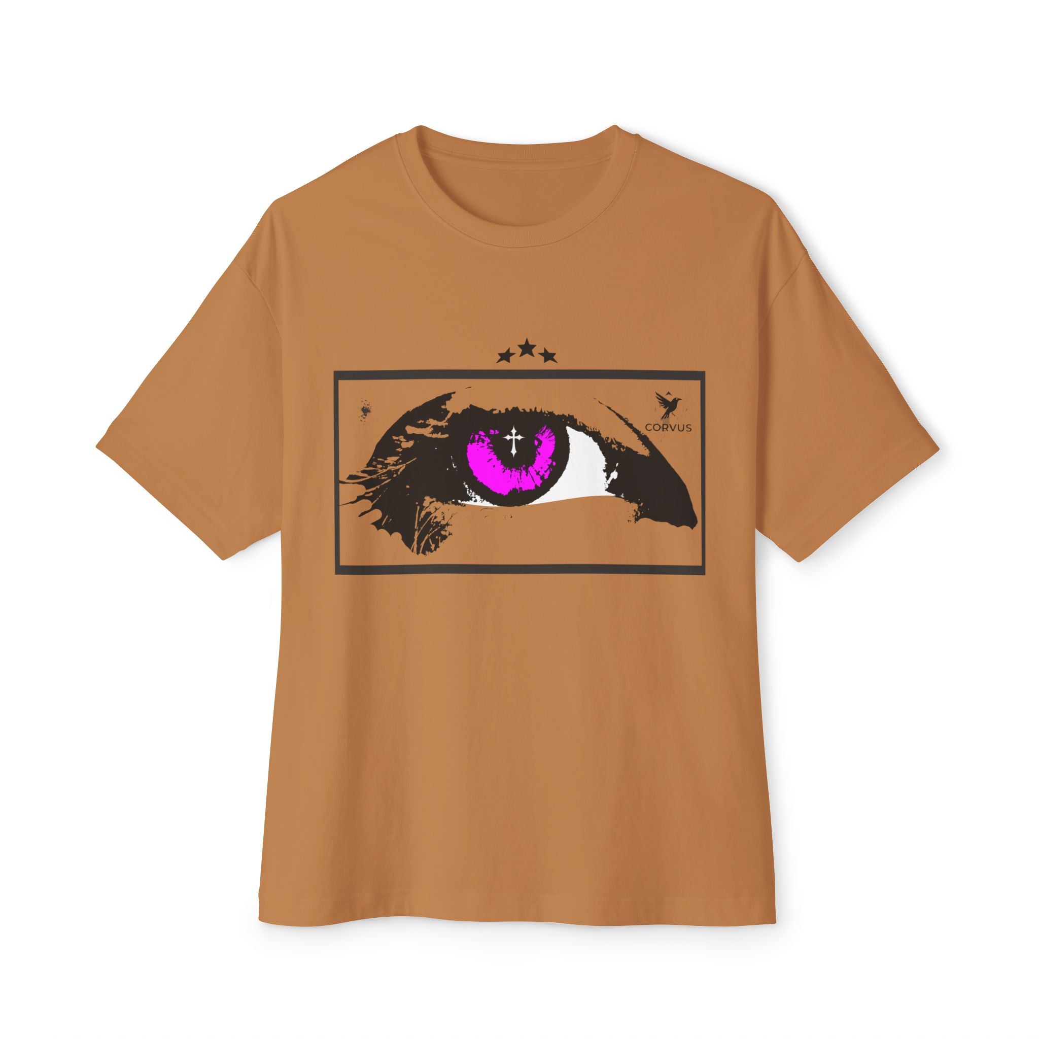 Mystic Eye Graphic Tee — Purple Iris Eye Design