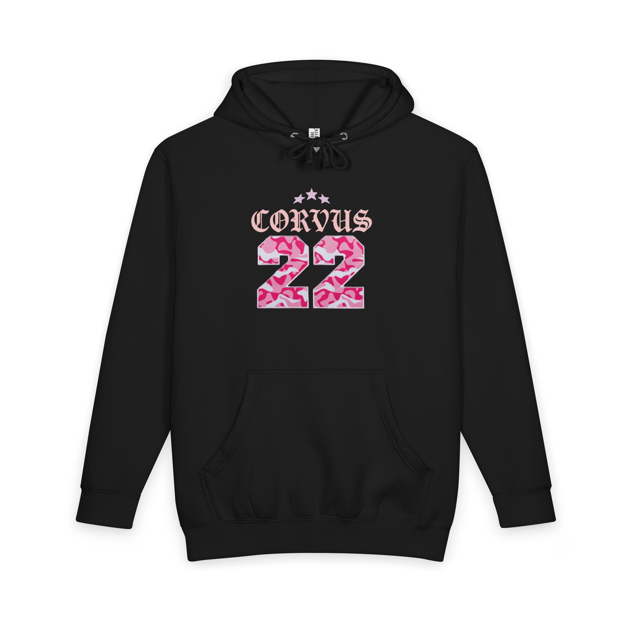 Corvus 22 Floral Graphic Hoodie — "Born in the streets, & built to last" Back Print