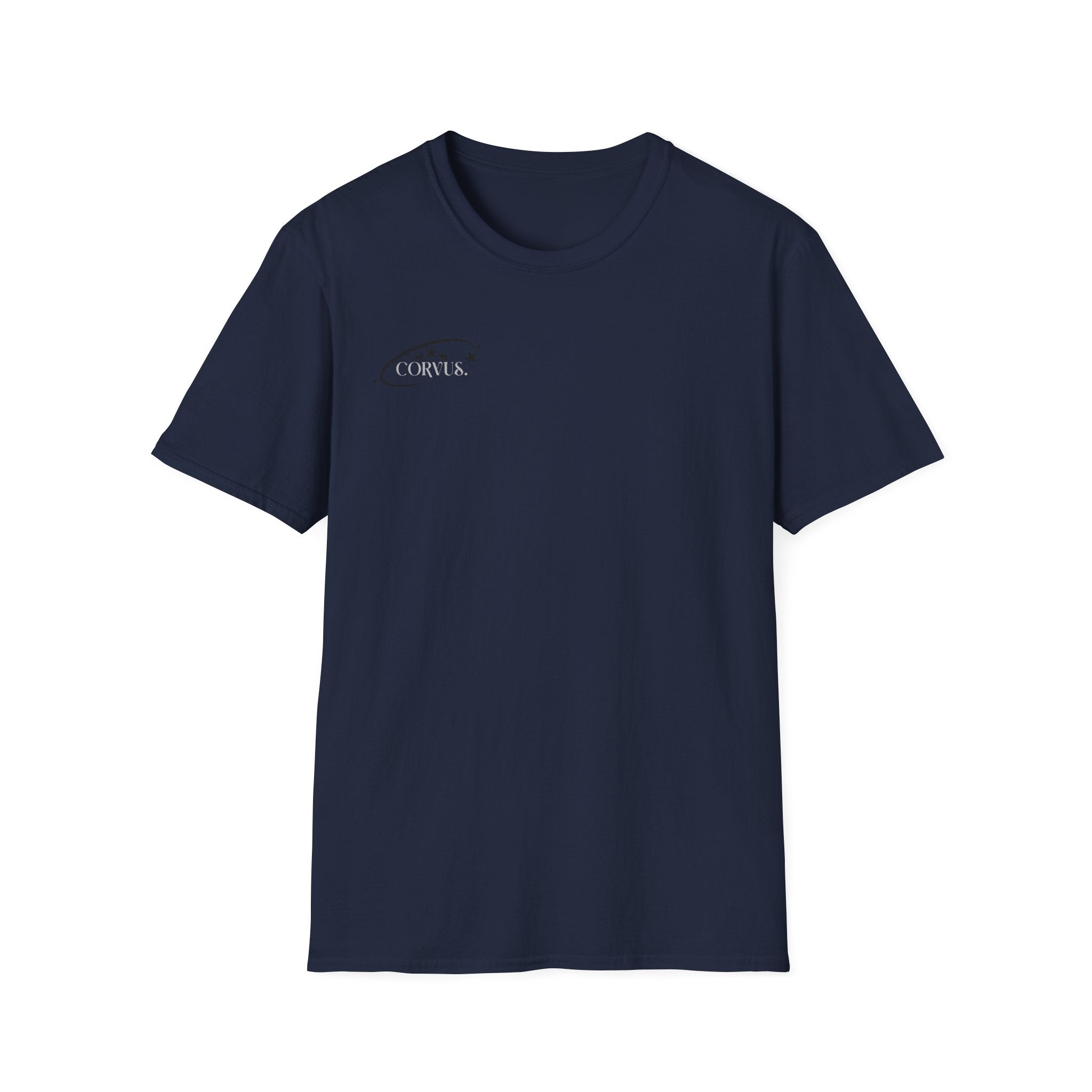 Black Graffiti Logo T-Shirt — Subtle Streetwear Tee with Back Art