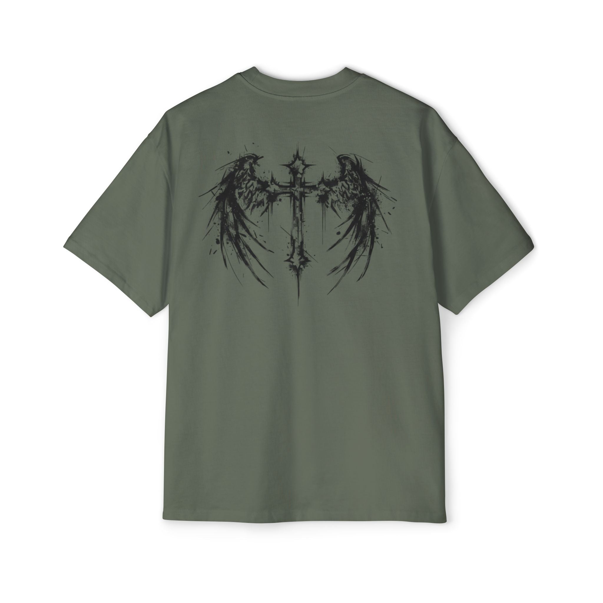 Corvus Gothic Tee — Raven Wings & Playing Card Symbols Graphic T-Shirt