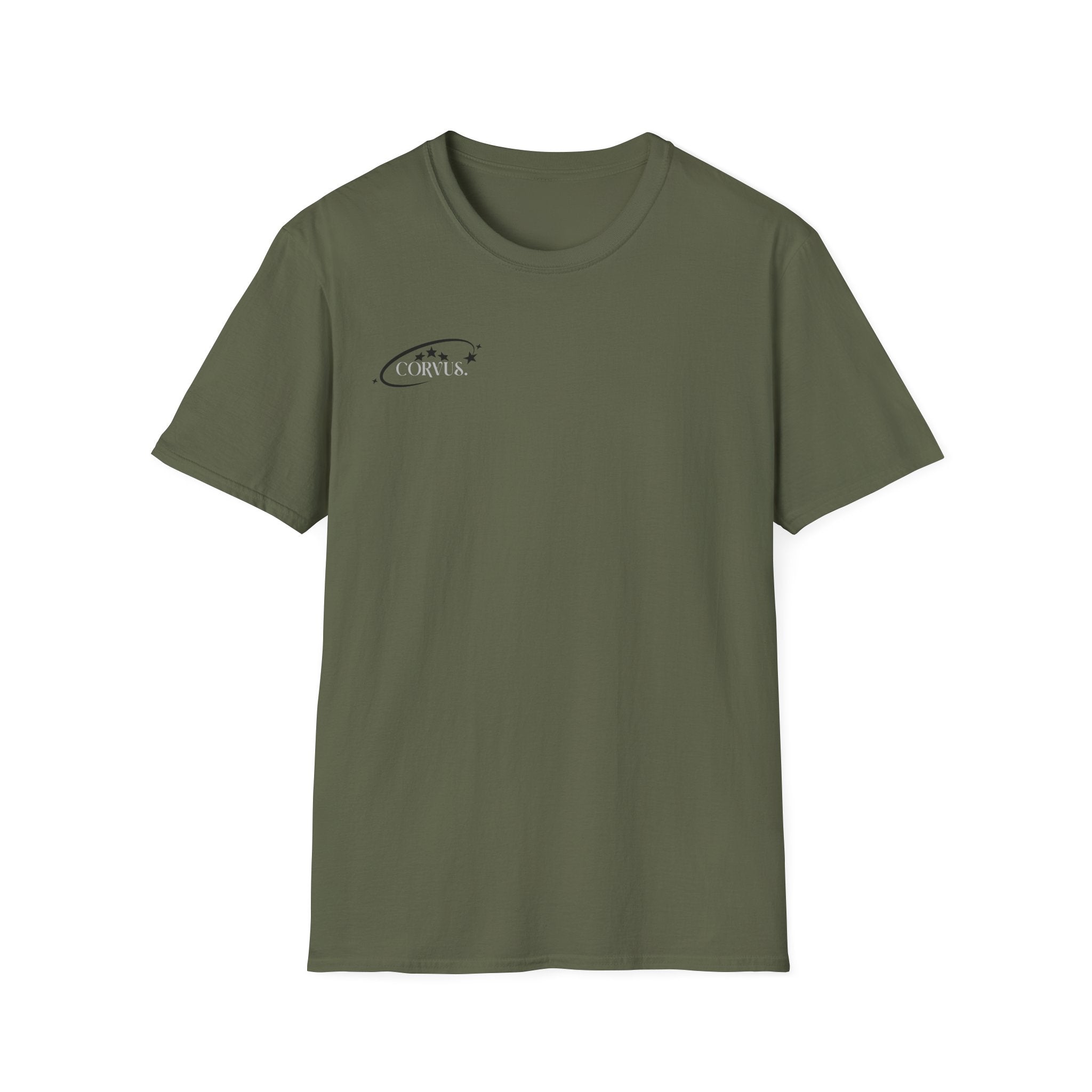 Black Graffiti Logo T-Shirt — Subtle Streetwear Tee with Back Art