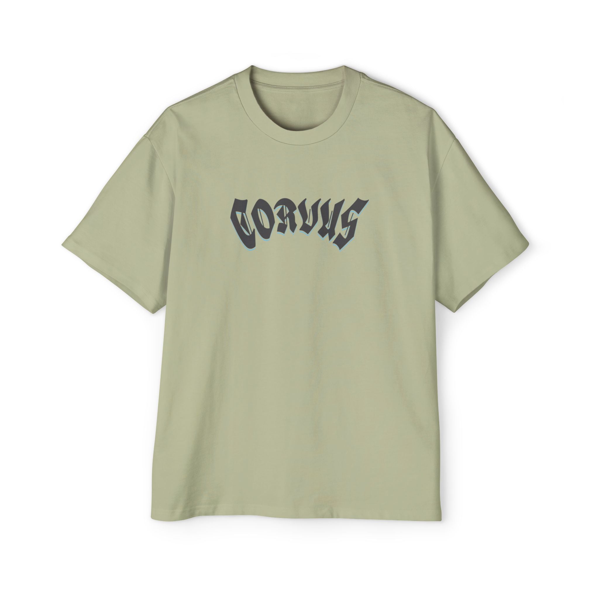 Angel Graphic Tee — "Corvus" Gothic Chest Print, Archangel Back Design